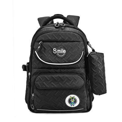 Sac à dos école étanche en polyester avec boîtier à crayon de 17,5 pouces OEM