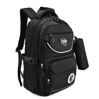 Sac à dos école étanche en polyester avec boîtier à crayon de 17,5 pouces OEM