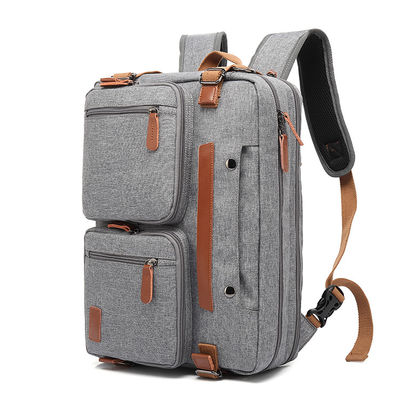 Sac à dos gris 3 en 1 sac à dos de voyage avec revêtement polyester 210D