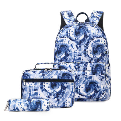 Sac à dos bleu 3 en 1, sac à dos pour écoliers avec impression numérique