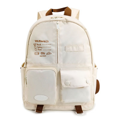Sacs à dos de mode beige sac à dos de mode style décontracté taille 16,5 pouces