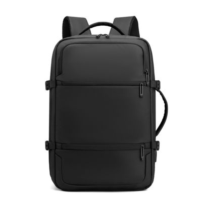 Sac à dos noir sur mesure avec fermeture à la fermeture à glissière léger
