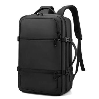 Sac à dos noir sur mesure avec fermeture à la fermeture à glissière léger