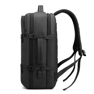 Sac à dos noir sur mesure avec fermeture à la fermeture à glissière léger