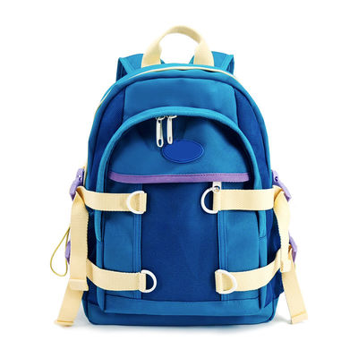16L Capacité Sac à dos en nylon doux en polyester avec 2 poches fermées à la fermeture à glissière
