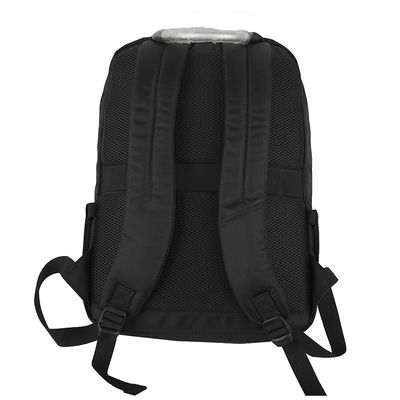 Sac à dos d'ordinateur imperméable à l'eau noir avec ceinture réglable