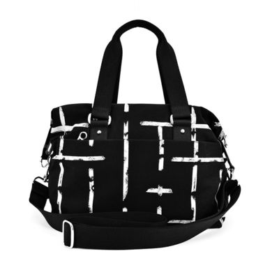 Unisexe sac à dos noir avec doubles poignées