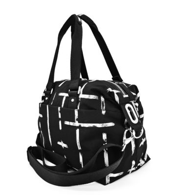 Unisexe sac à dos noir avec doubles poignées