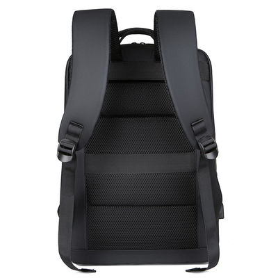 15.6&quot;Tissu étanche à l'eau Black Laptop Backpack Produits prêts à l'emploi Logo