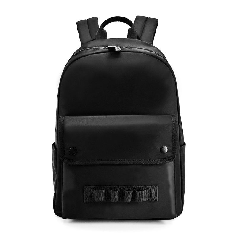Unisexe petit sac à dos en nylon doux léger couleur noire OEM