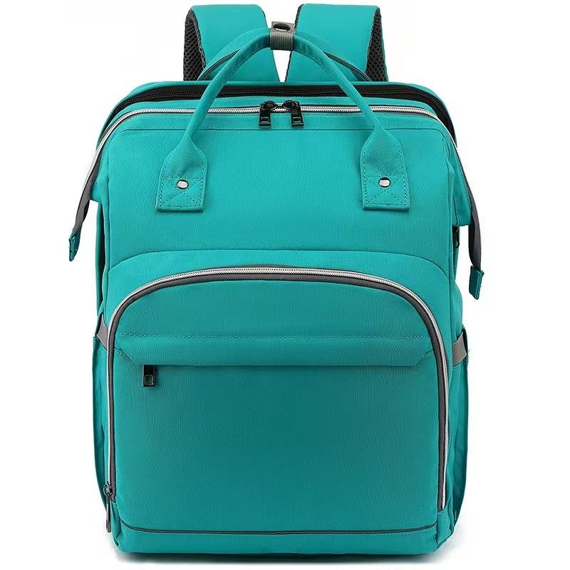 Matériau de revêtement en polyester sac à dos sac à dos couleur verte pour toutes les saisons
